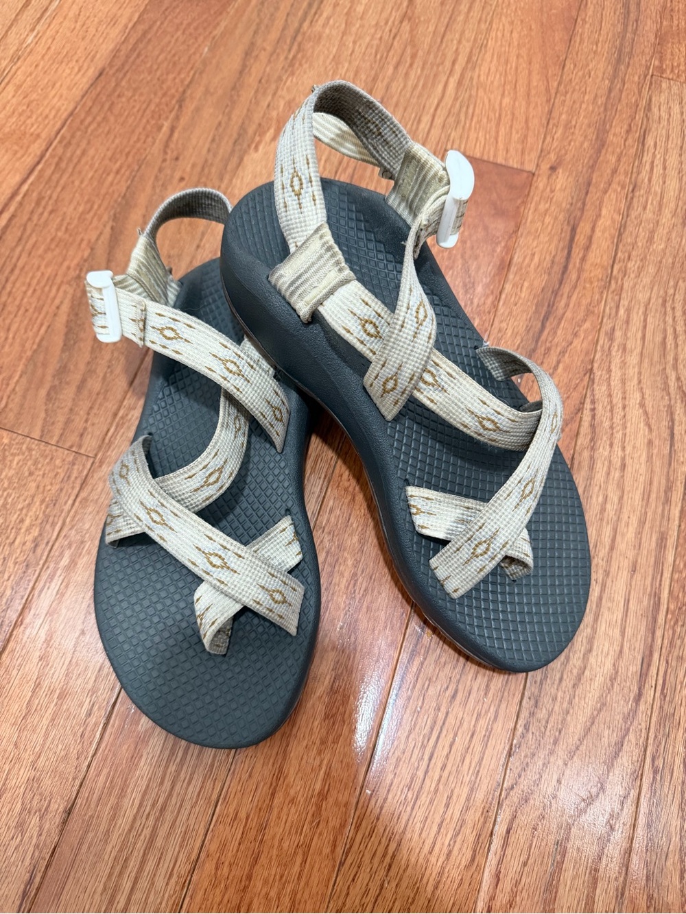 Women's Beige Strappy Chaco Sandals